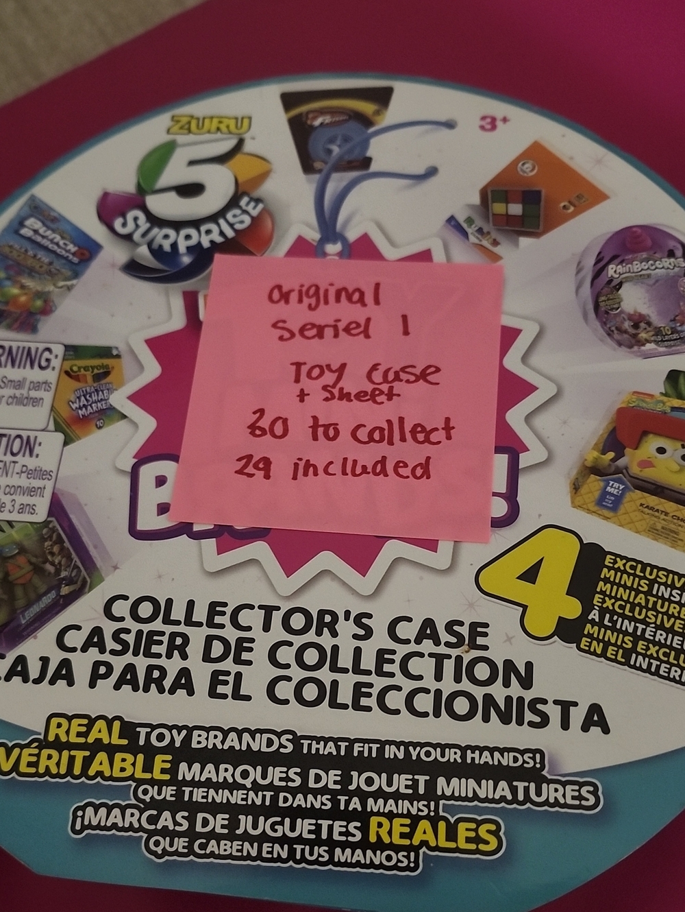 Zuru 5 Surprise Mini Brand Seties 1 Toy Cillector Case 29 Minis Ibcluded